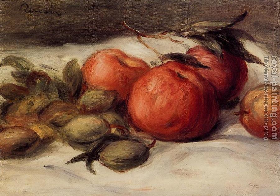 Pierre Auguste Renoir : Still Life with Apples and Almonds